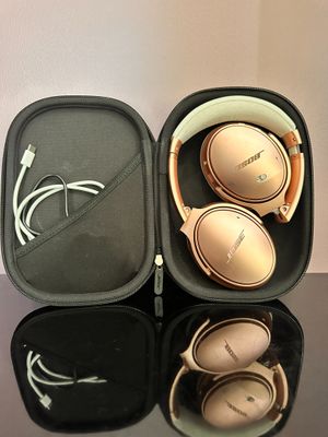 a pair of headphones in a case on a table