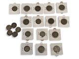 a lot of coins that are sitting on a table