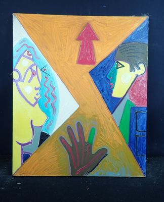 une image d'un tableau représentant un homme et une femme