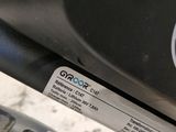 a close up of a sticker on the back of a motorcycle