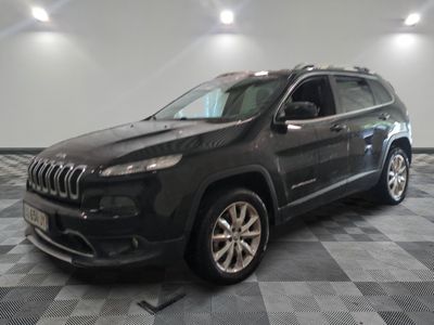 a picture of a black jeep parked on a checkered floor