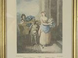 an image of a painting of a woman carrying a basket of flowers
