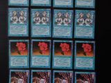 beaucoup de cartes sur la table
