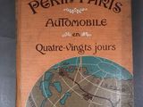 un vieux livre sur lequel figure une carte du monde