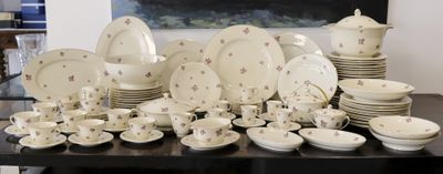 a table with a lot of plates and bowls on it