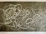 dessin en noir et blanc représentant une rose sur une feuille de papier