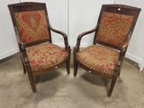 paire de fauteuils rembourrés anciens