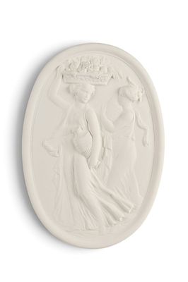 une image représentant une plaque blanche sur laquelle figurent une femme et un enfant