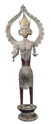 INDE - SUJET en bronze ciselé patiné figurant Shiva Odisha, …