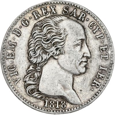une pièce d'argent représentant la tête d'un homme aux cheveux longs