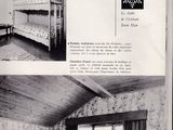two pictures of a bedroom with bunk beds in it