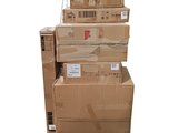 boxes stacked on top of each other on a pallet