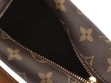 the inside of a louis vuitton bag with a zipper open