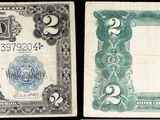 trois types de devises différents sont représentés sur un fond noir