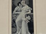 a black and white picture of a woman and a child