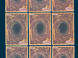 six square coasters with a picture of a black hole in the middle
