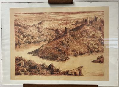 a picture of a painting hanging on a wall