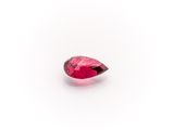 a pink tourmaline gems on a white background