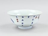 chinese blue and white porcelain bowl with blue and white decoration