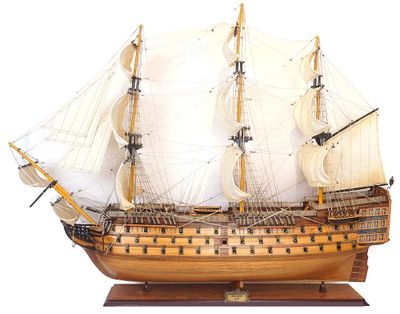 an image of a model of a sailing ship