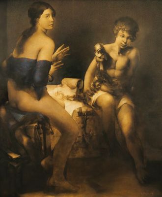 Jean-Pierre LE BOZEC (né en 1942). Pastel. Signé et daté 86 …