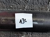 a sticker on the handle of a bicycle that is attached to a wall