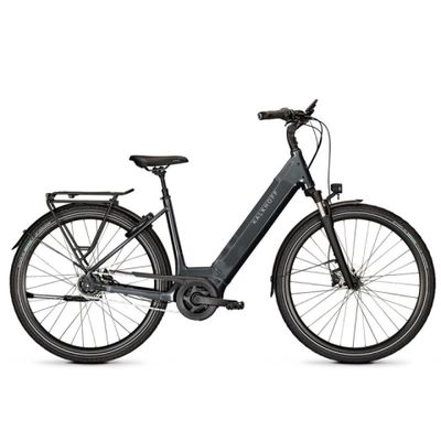 a black electric bike on a white background with a white background