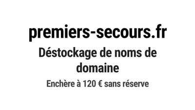 Nom de domaine premiers-secours.