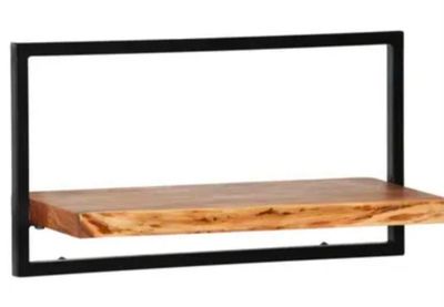 Lot de 1 étagère murale en bois de manguier 40×40×70cm