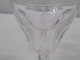 an image of a clear glass bowl with a black label on it