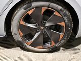 a close up of a tire on a car ' s rim