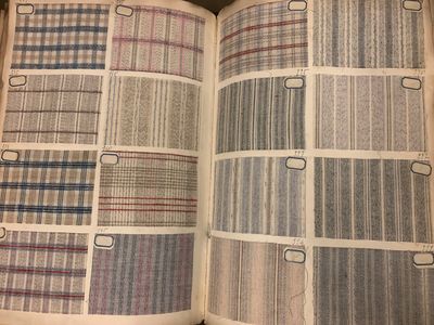 a book open to a page with a pattern on it
