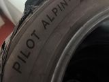 the tire of an airplane with the word pilot on it