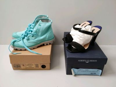 Lot de 2 paires de chaussures dont : 1 paire de PALLADIUM, P… - Photo 1