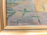 a picture of a painting of a man and a dog