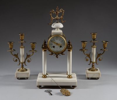 a clock that is sitting on top of a table