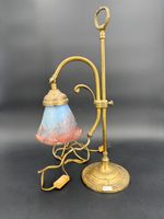 Petite lampe de bureau, tulipe en verre bonbon (photo 5)