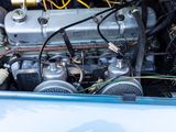 a close up of a car ' s engine in the trunk