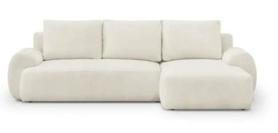 an image of a white couch and ottoman on a white background