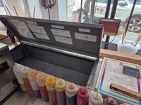 Meuble réfrigéré - saladette en inox à trois portes Sky rain…