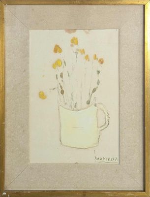 une image d'une peinture de fleurs dans un vase