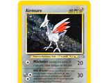 a close up of a pokemon card on a white surface