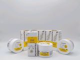 a group of three rolls of white tape sitting on top of each other