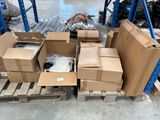a lot of boxes on a pallet in a warehouse