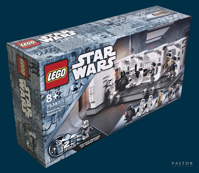 une boîte contenant un ensemble Lego Star Wars