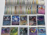 a lot of cards that are sitting on a table