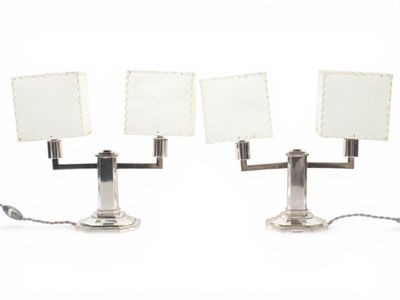 Maison BOULENGER Paire de petites lampes de style Art Déco