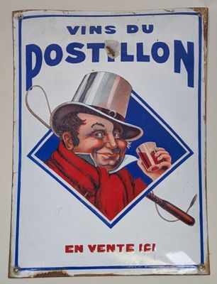 une affiche représentant un homme coiffé d'un haut-de-forme et tenant un cigare