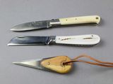 three different types of knives that are on the table