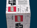 a box that has a lego star wars logo on it